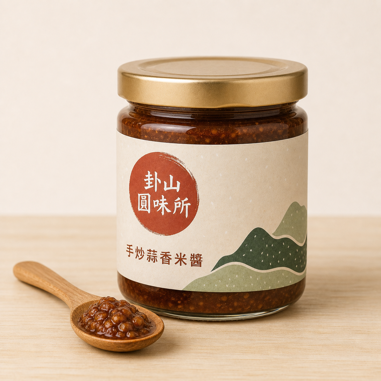 卦山圓味所手炒蒜香米醬